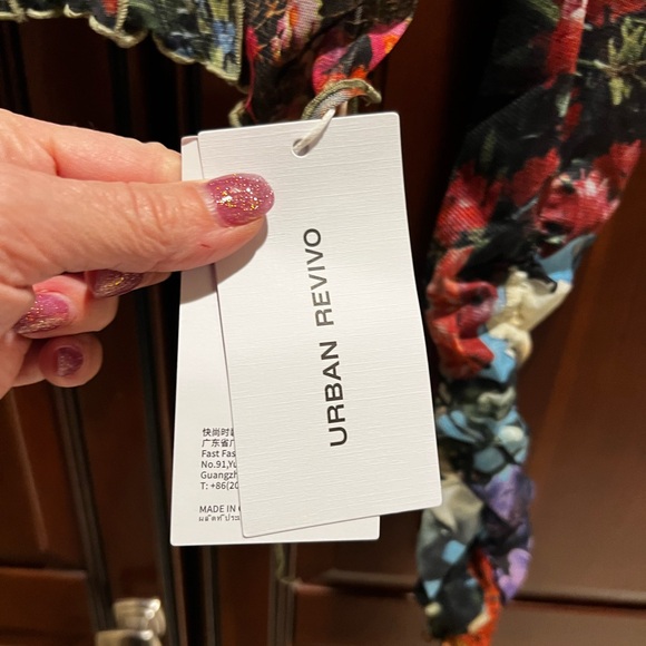 Urban Revivo Floral Mesh Long Sleeve Top Sheer Y2K - XS - Picture 2 of 7